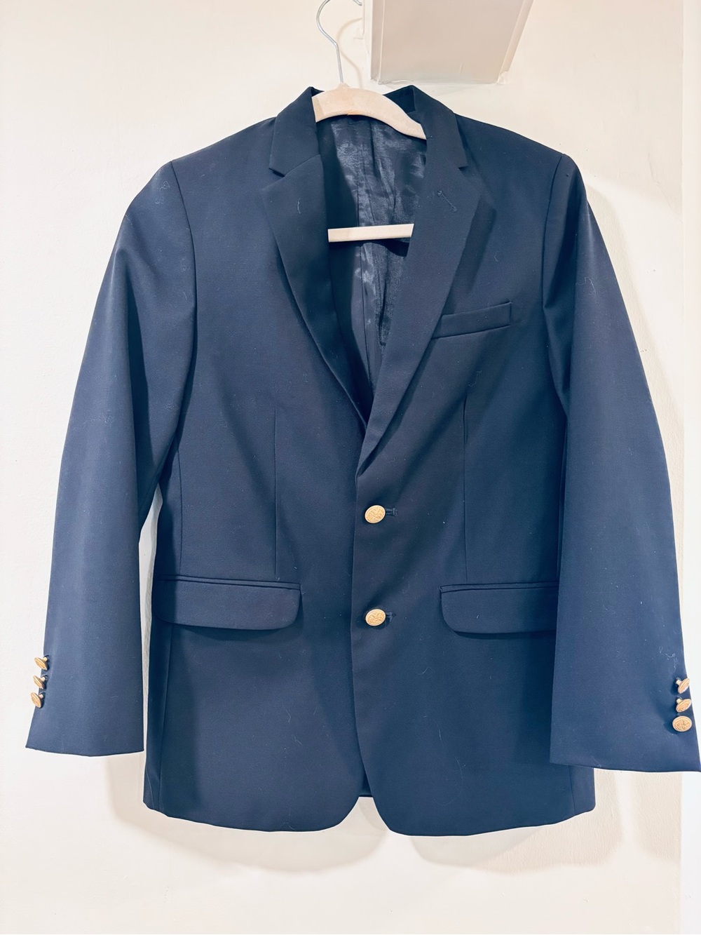 Boys Class Club Navy Blazer with Gold Buttons